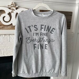 Gray Graphic Sweatshirt
